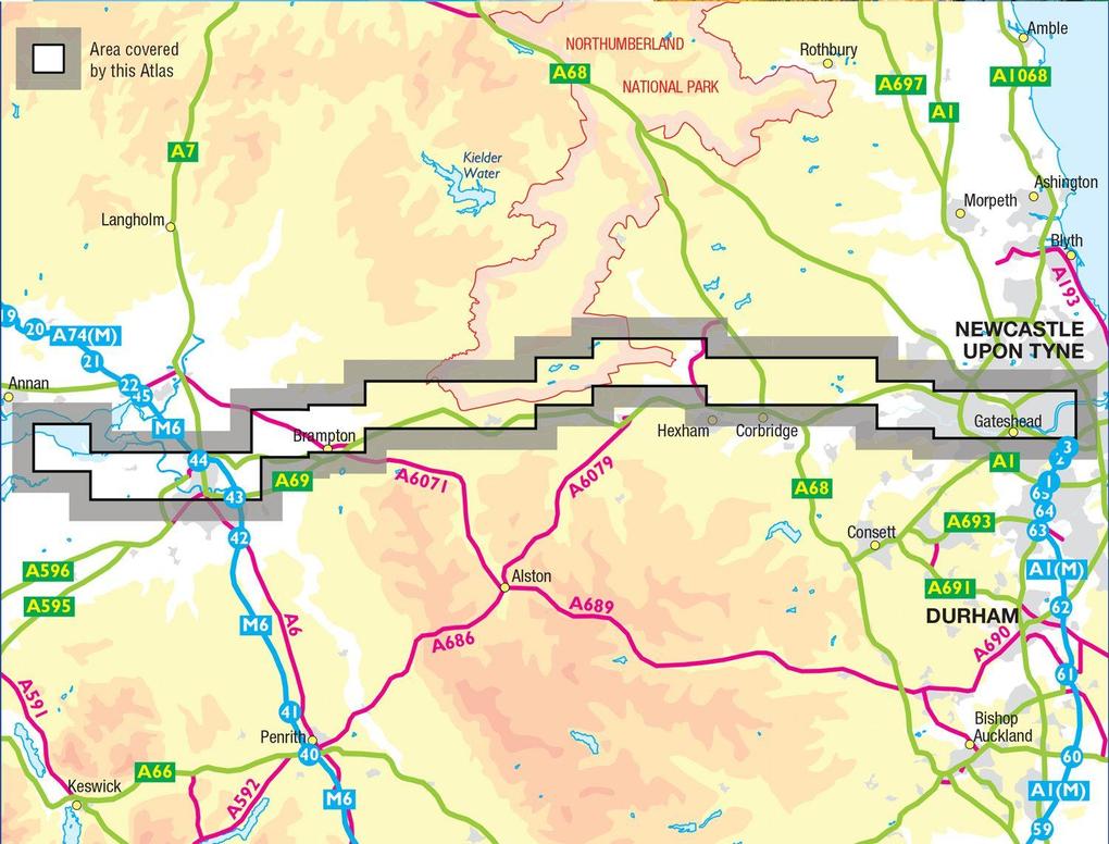 Weitere Ansicht: Hadrian's Wall Path | A-Z Maps