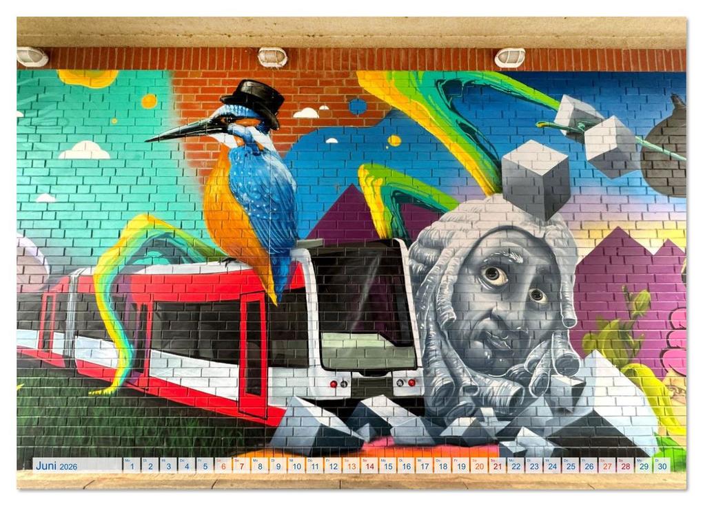 Weitere Ansicht: Streetart in Halle an der Saale (Wandkalender 2026 DIN A3 quer), CALVENDO Monatskalender | Steffen Schellhorn, Calvendo