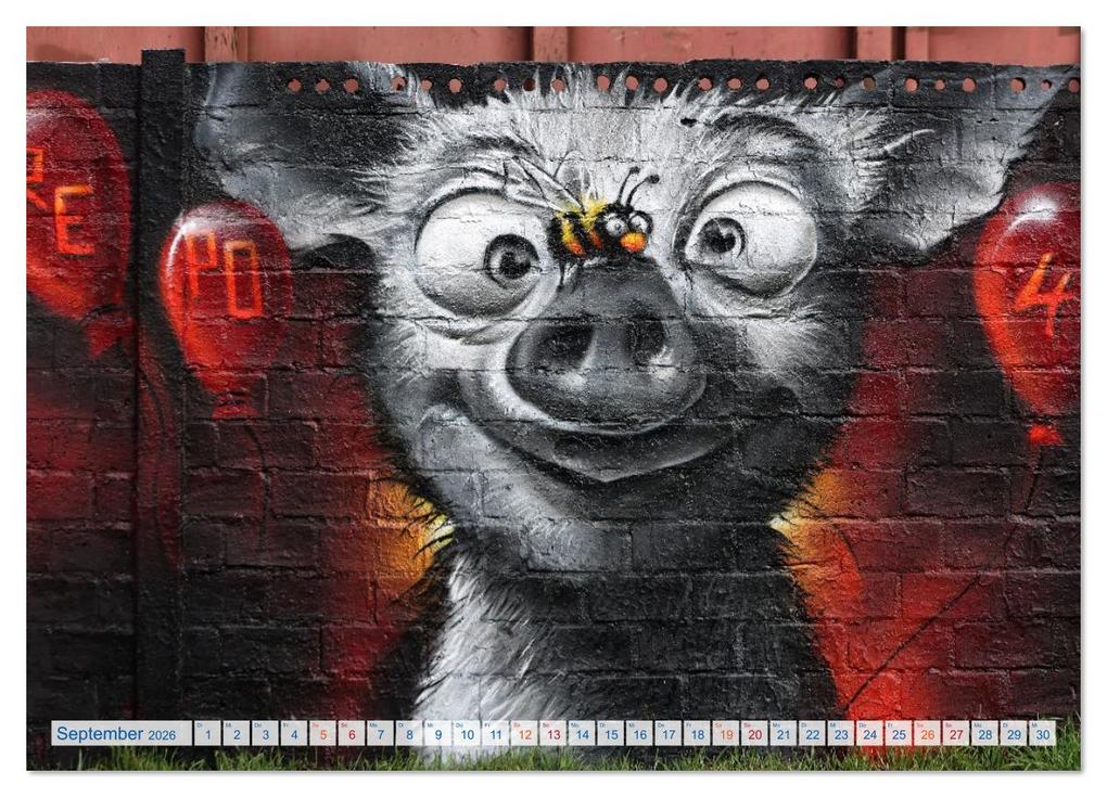 Weitere Ansicht: Streetart in Halle an der Saale (Wandkalender 2026 DIN A3 quer), CALVENDO Monatskalender | Steffen Schellhorn, Calvendo