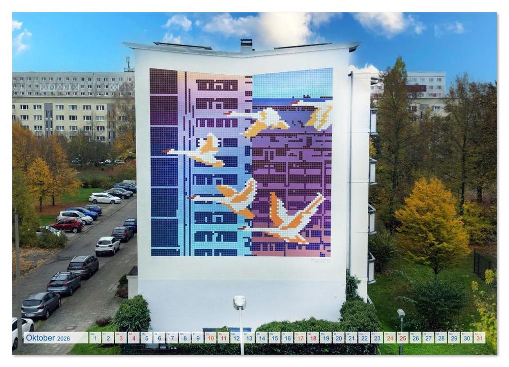 Weitere Ansicht: Streetart in Halle an der Saale (Wandkalender 2026 DIN A3 quer), CALVENDO Monatskalender | Steffen Schellhorn, Calvendo