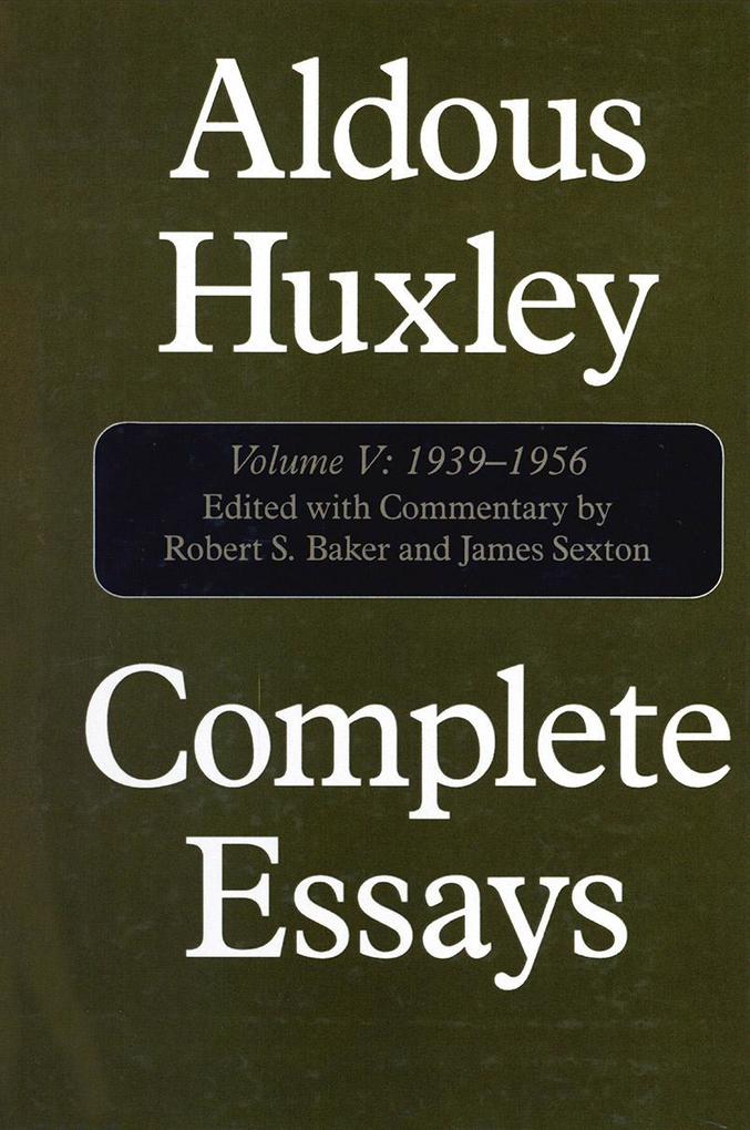 Produktbild: Complete Essays | Aldous Huxley