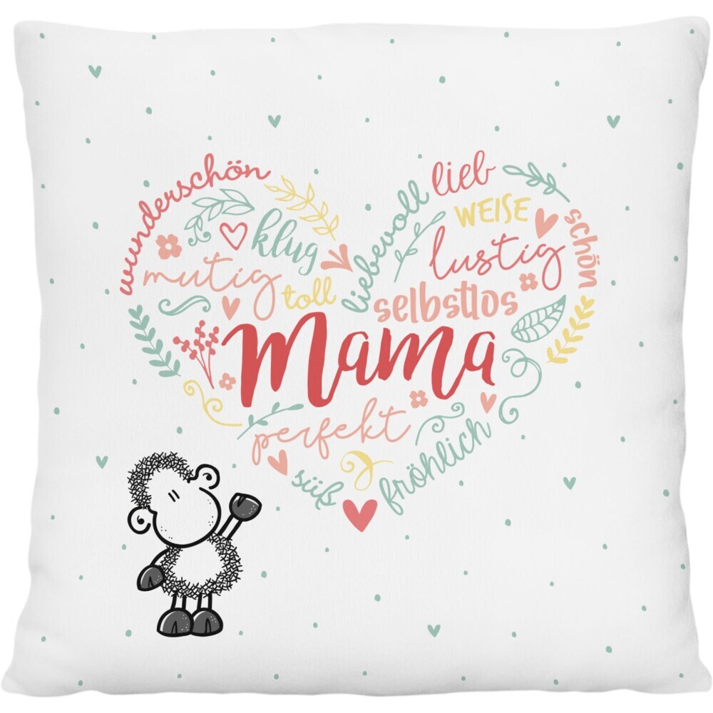 Produktbild: Plüschkissen Mama Herz