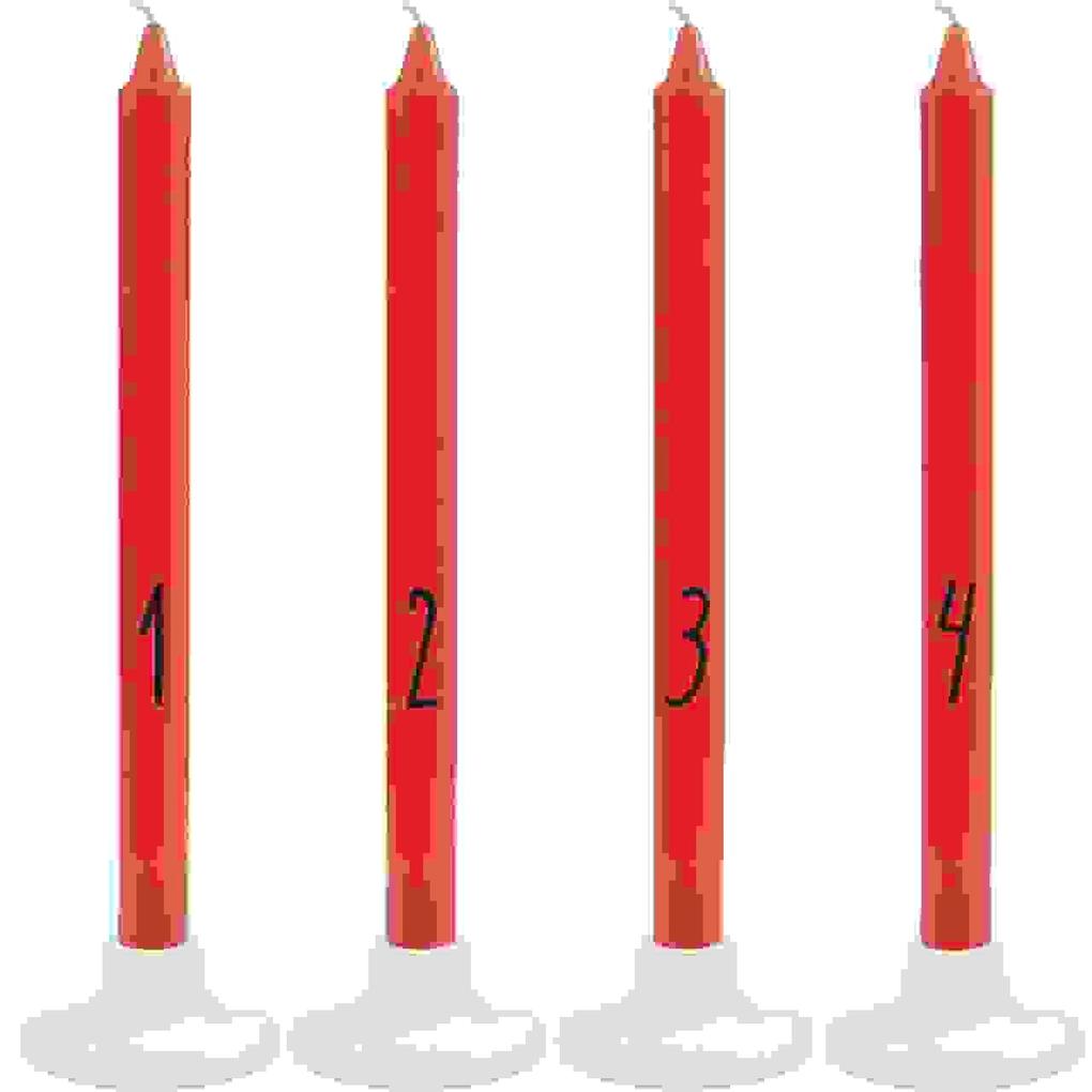 Produktbild: Adventskerzenset 1-4, Rot