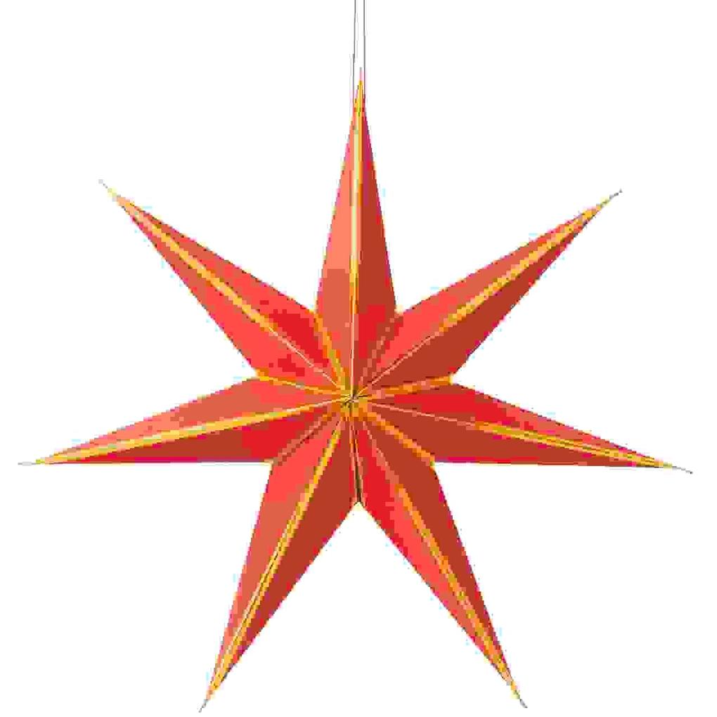 Produktbild: Papierstern, Rot/Gold, FSC MIX
