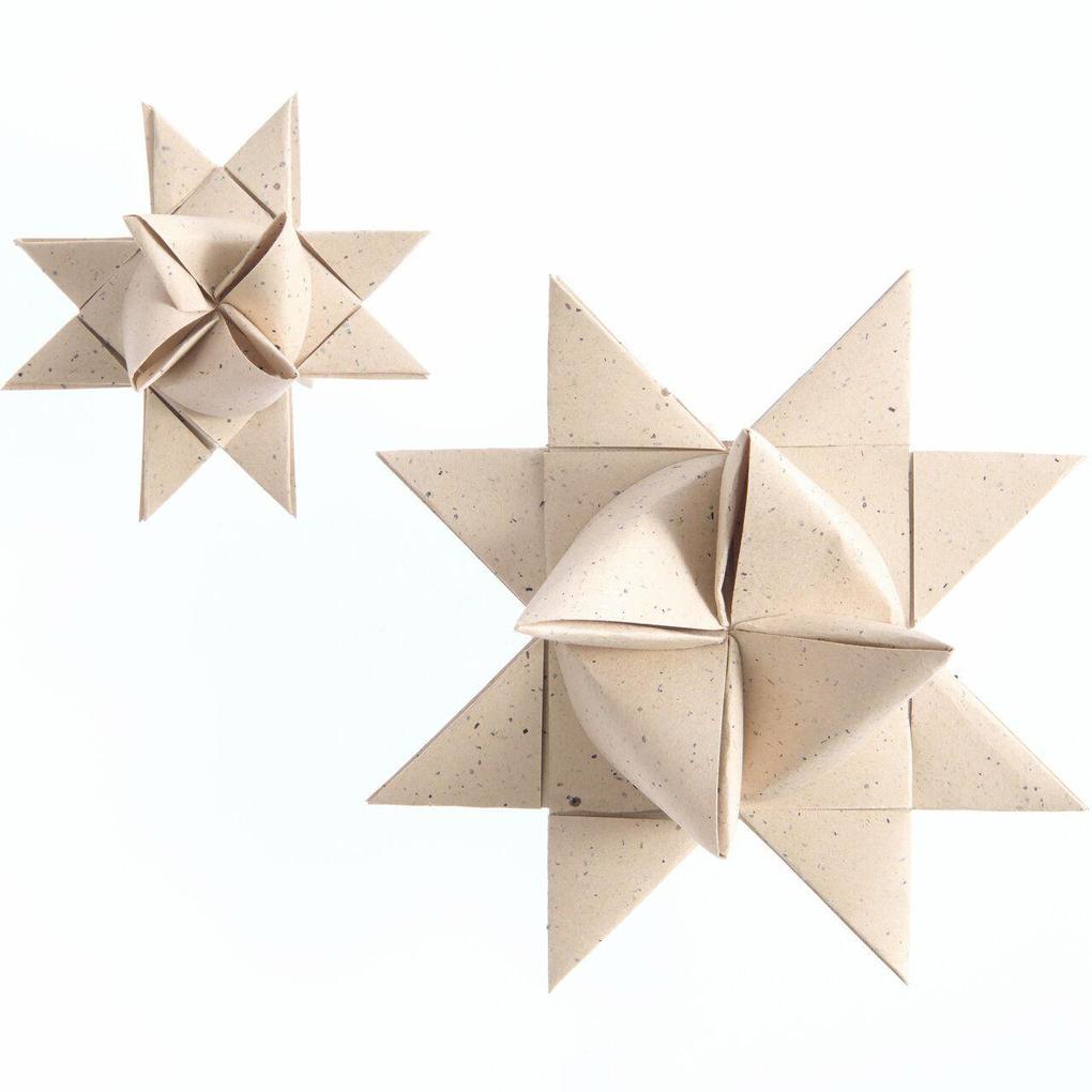 Produktbild: Fröbelsterne mit Recyclingpapier, Cappuccino FSC MIX