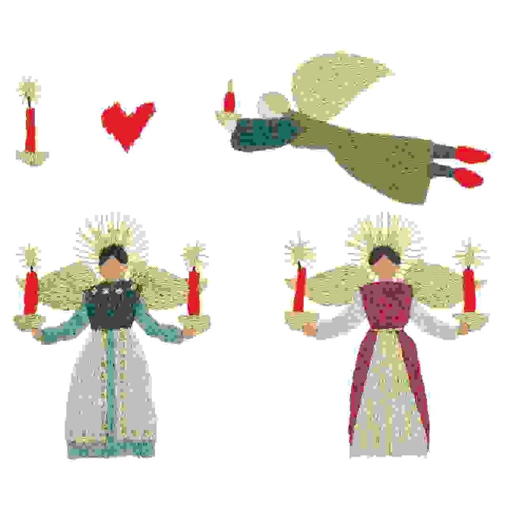 Produktbild: Stick & Stitch Packung, Engel mit Kerzen