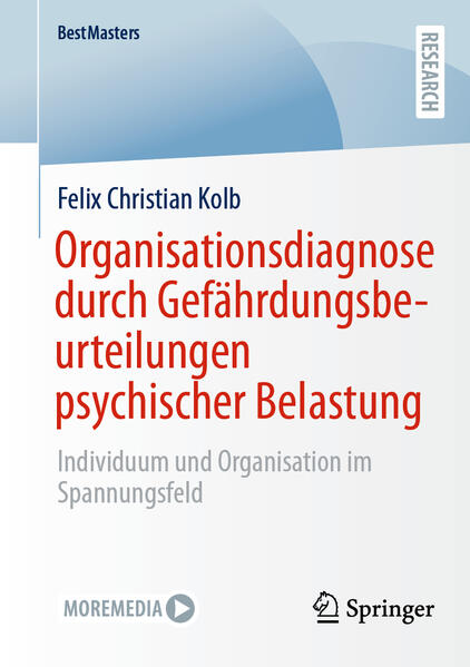 Produktbild: Organisationsdiagnose durch Gefährdungsbeurteilungen psychischer Belastung | Felix Christian Kolb