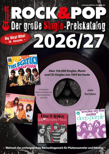 Produktbild: Der große Rock & Pop Single Preiskatalog 2026/27 | Martin Reichold