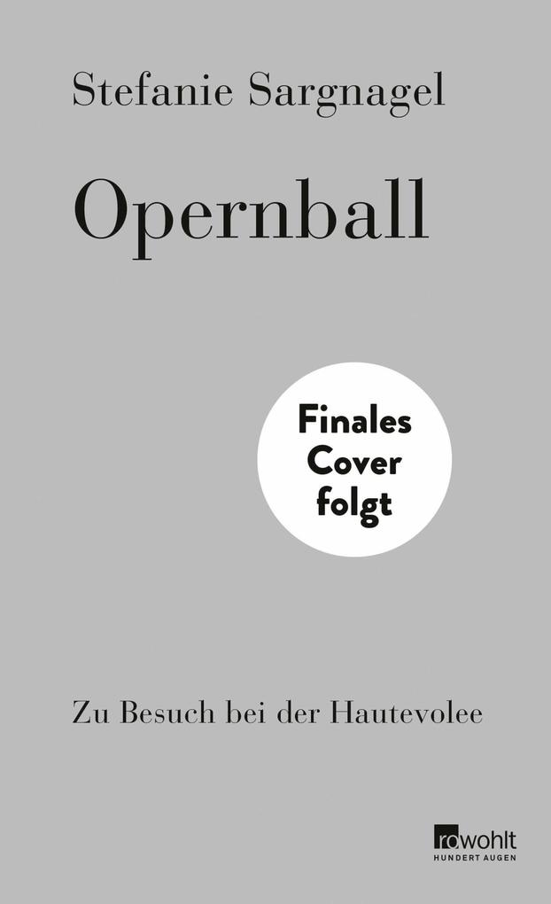 Produktbild: Opernball | Stefanie Sargnagel