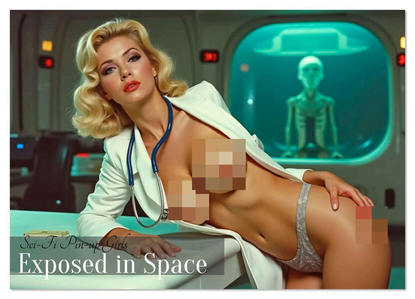 Produktbild: Sci-Fi Pin-up Girls - Exposed in Space (Wandkalender 2026 DIN A4 quer), CALVENDO Monatskalender | pixs:sell pixs:sell, Sell Pixs:Sell, Calvendo, pixs:sell