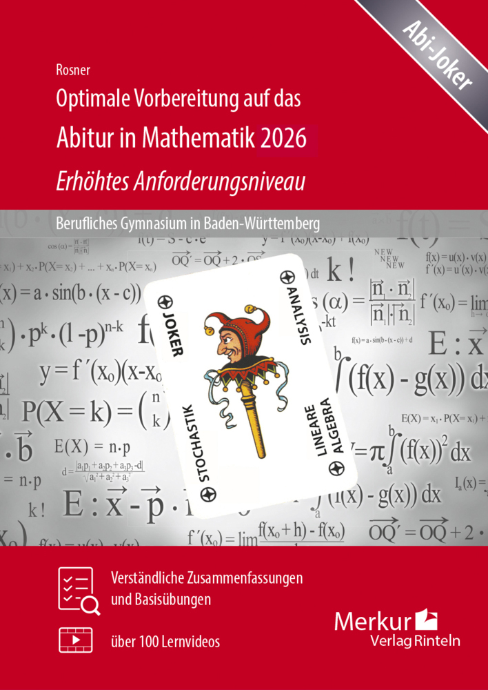 Produktbild: Optimale Vorbereitung auf das Abitur in Mathematik 2026 - Erhöhtes Anforderungsniveau | Stefan Rosner