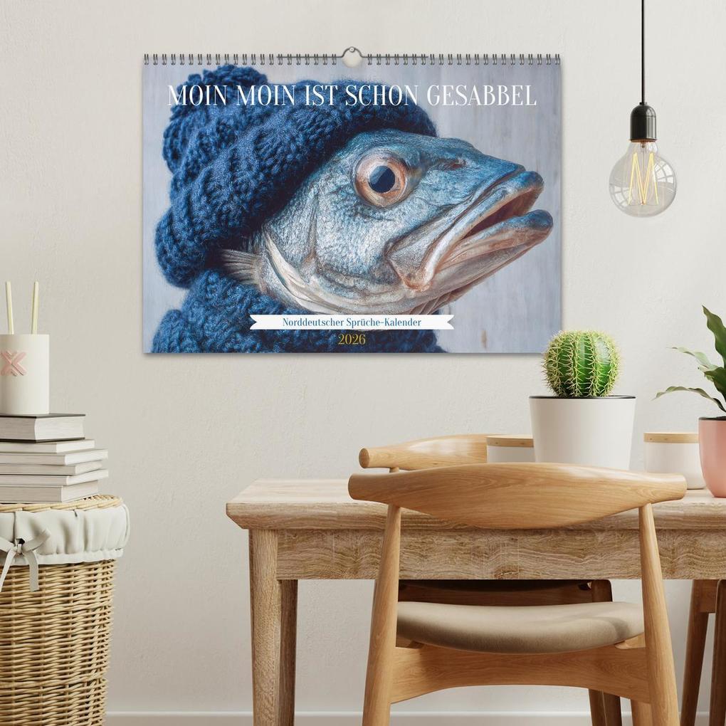 Weitere Ansicht: Moin Moin ist schon gesabbel - Norddeutscher Sprüche-Kalender (Wandkalender 2026 DIN A3 quer), CALVENDO Monatskalender | MB Fotografie, Calvendo