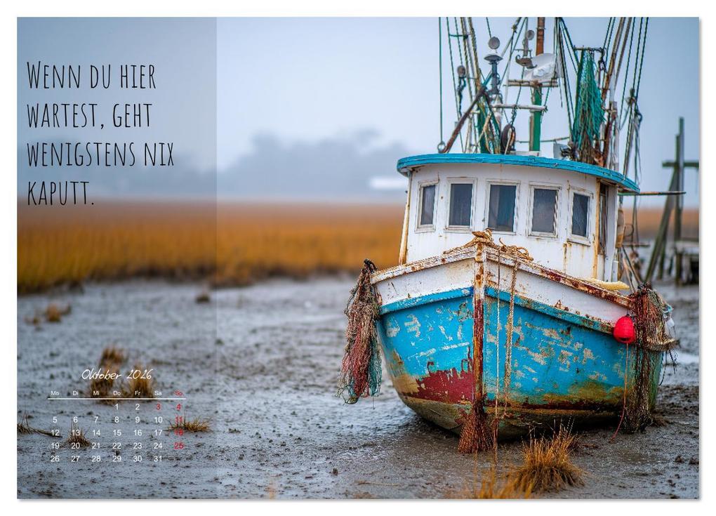 Weitere Ansicht: Moin Moin ist schon gesabbel - Norddeutscher Sprüche-Kalender (Wandkalender 2026 DIN A3 quer), CALVENDO Monatskalender | MB Fotografie, Calvendo