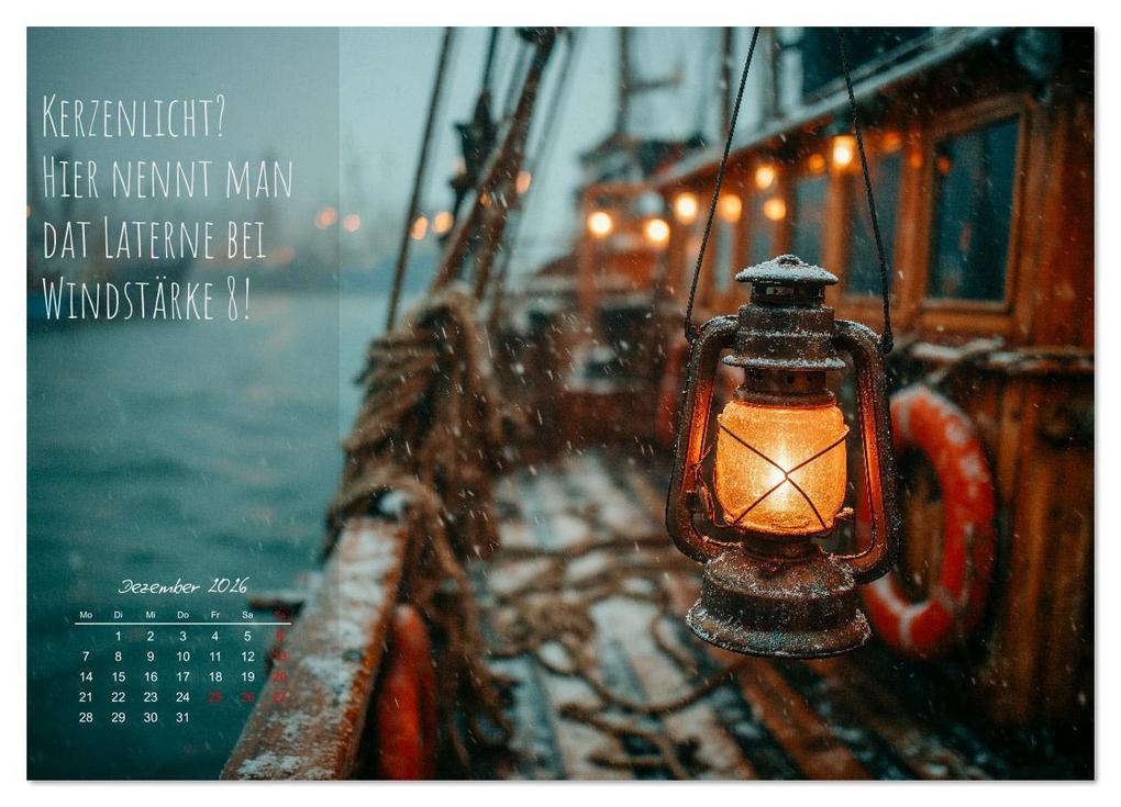 Weitere Ansicht: Moin Moin ist schon gesabbel - Norddeutscher Sprüche-Kalender (Wandkalender 2026 DIN A3 quer), CALVENDO Monatskalender | MB Fotografie, Calvendo