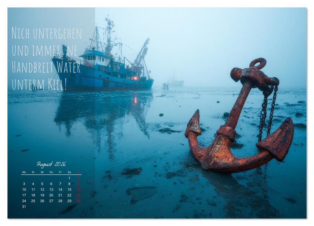 Weitere Ansicht: Moin Moin ist schon gesabbel - Norddeutscher Sprüche-Kalender (Wandkalender 2026 DIN A3 quer), CALVENDO Monatskalender | MB Fotografie, Calvendo