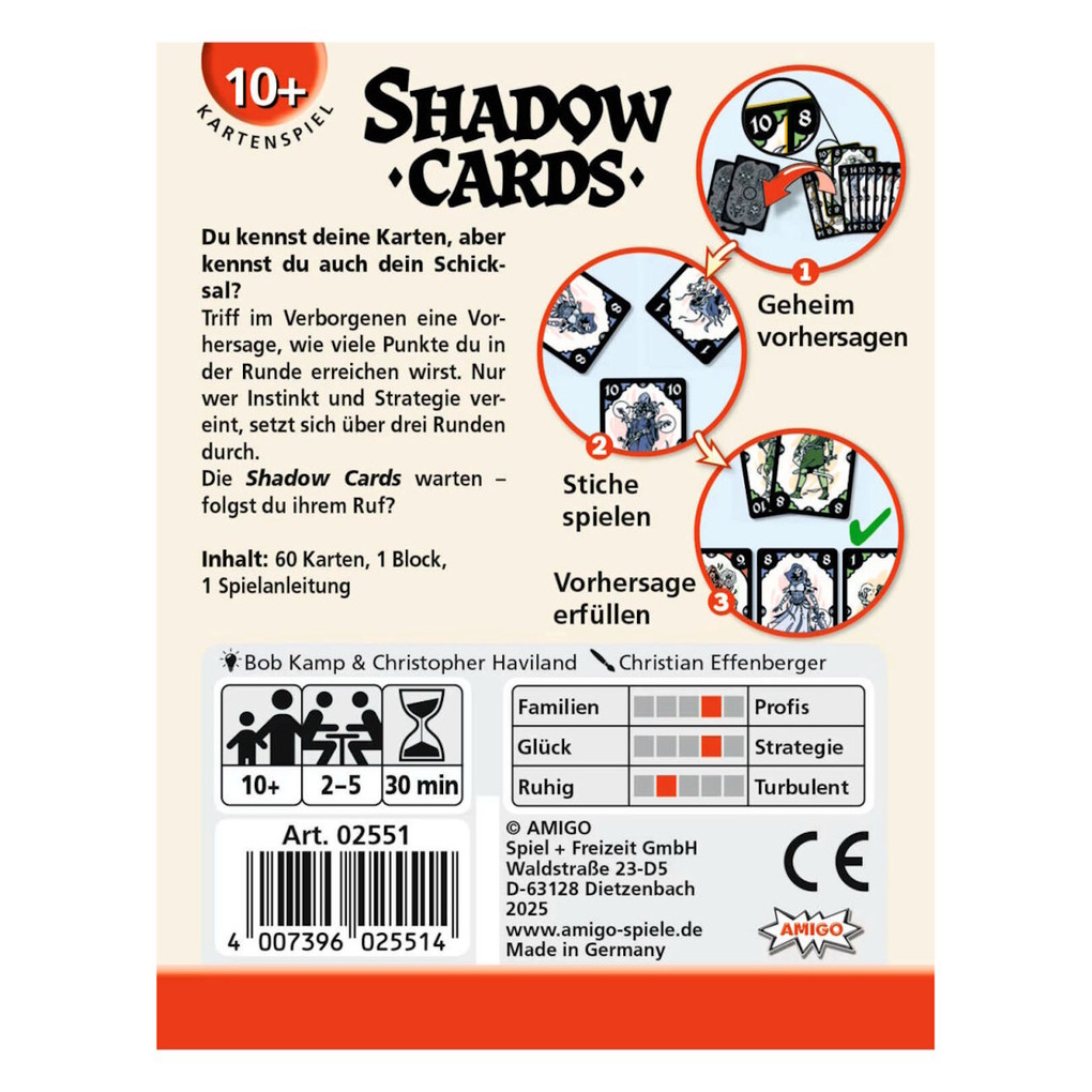 Weitere Ansicht: Amigo Spiele - Shadow Cards | Bob Kamp, Christopher Haviland