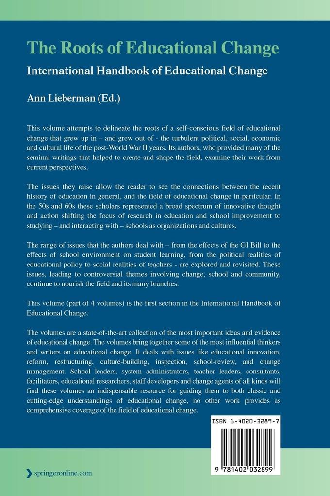 Weitere Ansicht: The Roots of Educational Change