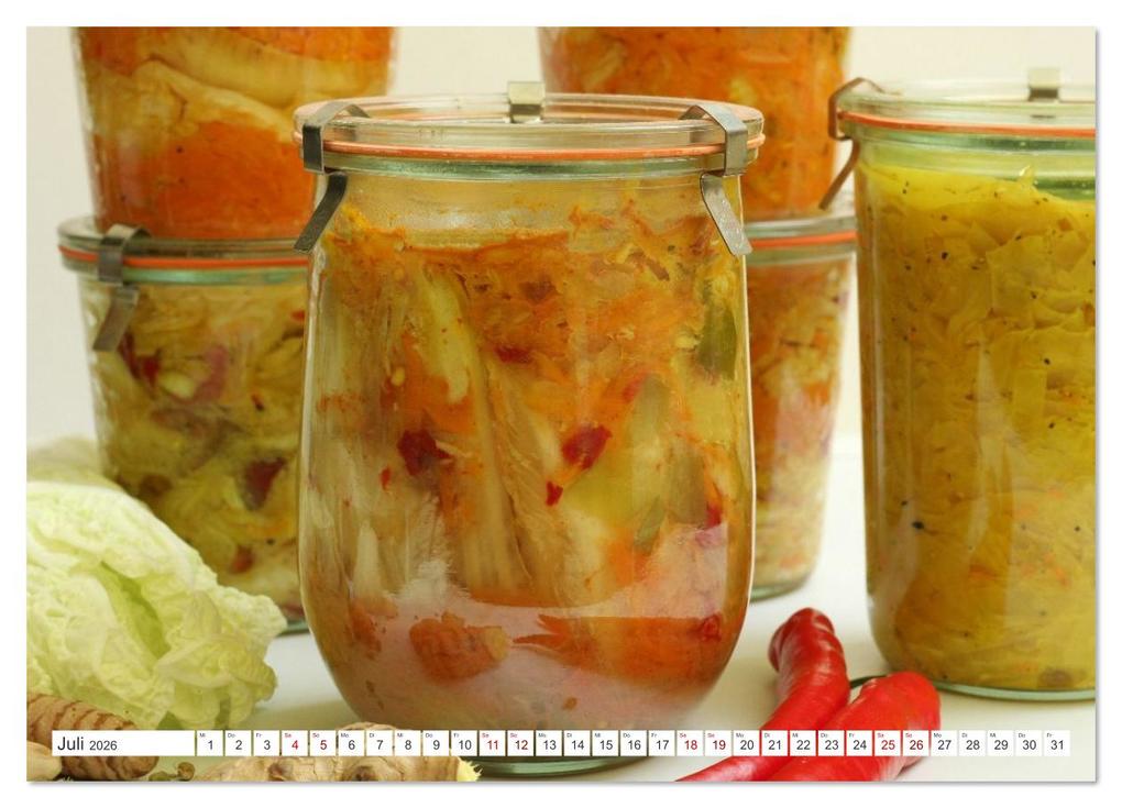 Weitere Ansicht: Fermentiertes Gemüse (Wandkalender 2026 DIN A4 quer), CALVENDO Monatskalender | Linda und Michael Schilling, Calvendo