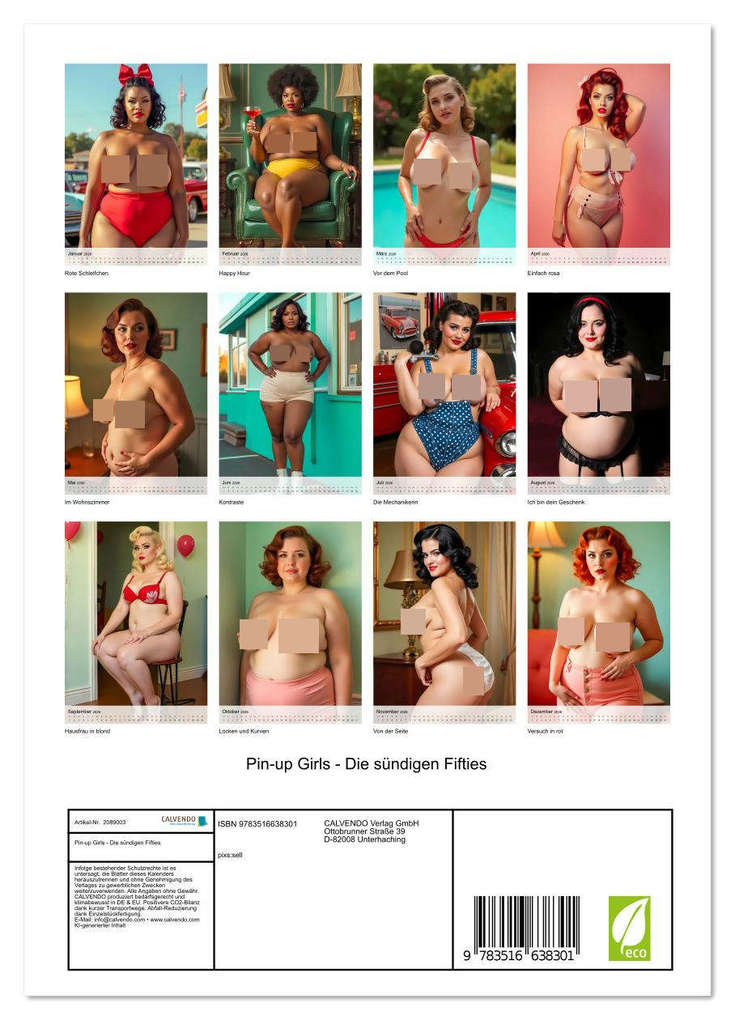 Weitere Ansicht: Pin-up Girls - Die sündigen Fifties (Wandkalender 2026 DIN A4 hoch), CALVENDO Monatskalender | pixs:sell pixs:sell, Calvendo, pixs:sell, Sell Pixs:Sell
