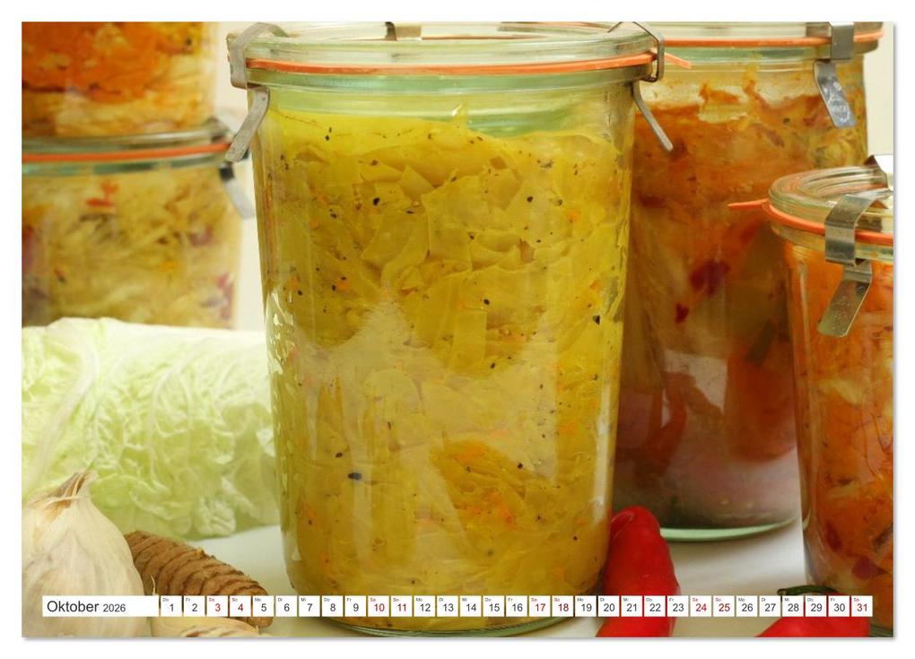 Weitere Ansicht: Fermentiertes Gemüse (Wandkalender 2026 DIN A3 quer), CALVENDO Monatskalender | Linda und Michael Schilling, Calvendo