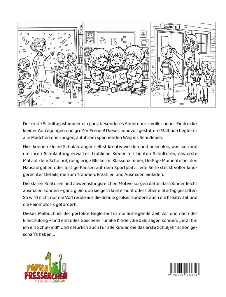Weitere Ansicht: Abenteuer Schulstart - Das kreative Malbuch für alle Schulanfänger | Nanja Holland