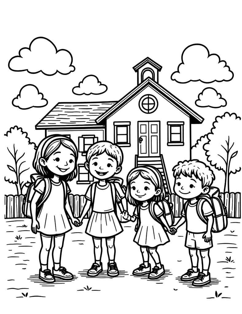 Weitere Ansicht: Abenteuer Schulstart - Das kreative Malbuch für alle Schulanfänger | Nanja Holland