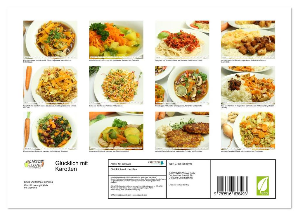 Weitere Ansicht: Glücklich mit Karotten (Wandkalender 2026 DIN A4 quer), CALVENDO Monatskalender | Linda und Michael Schilling, Calvendo