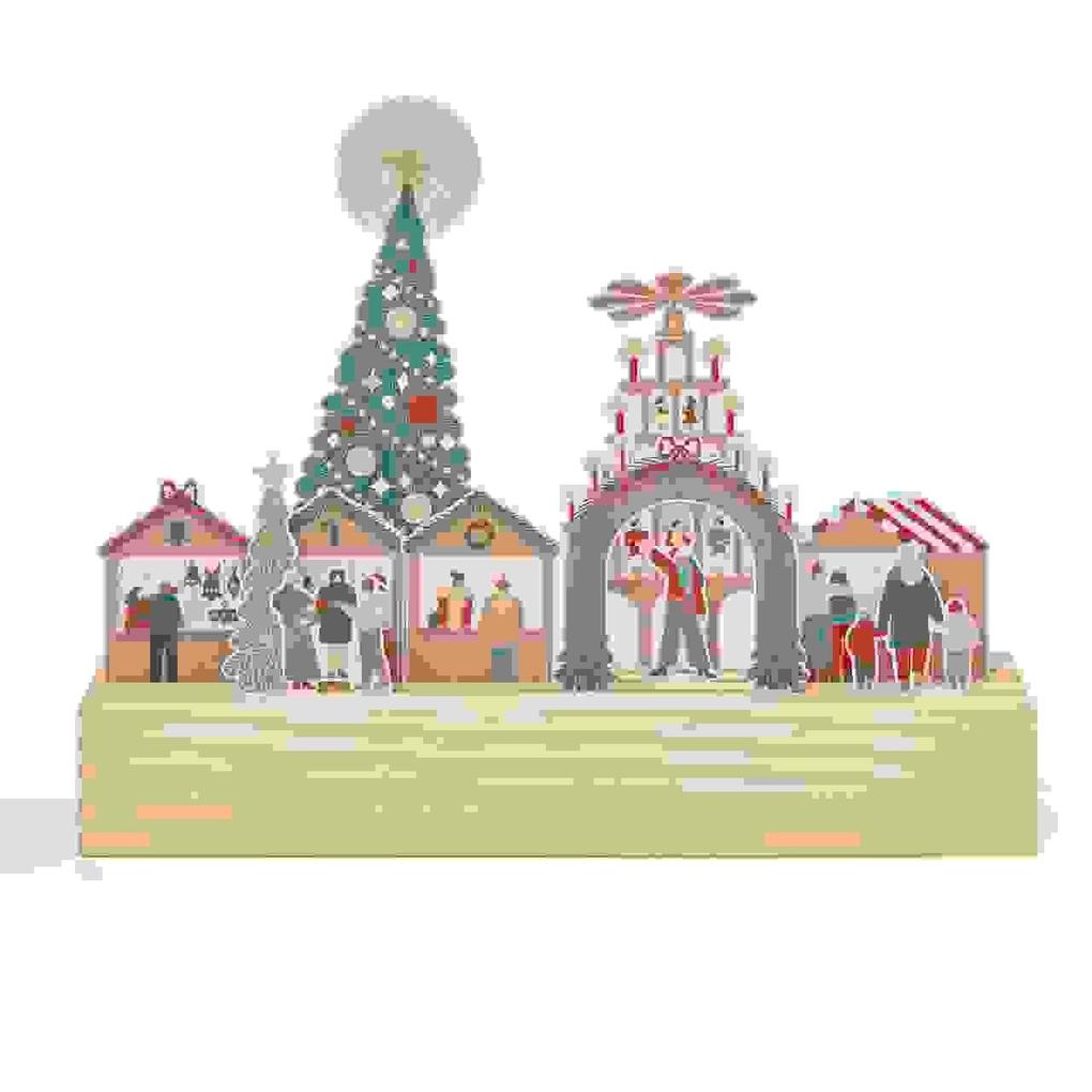 Weitere Ansicht: Motivpapierblock Weihnachtsmarkt FSC MIX