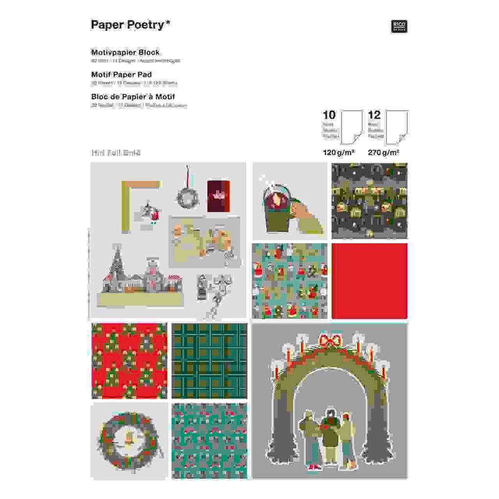 Weitere Ansicht: Motivpapierblock Weihnachtsmarkt FSC MIX