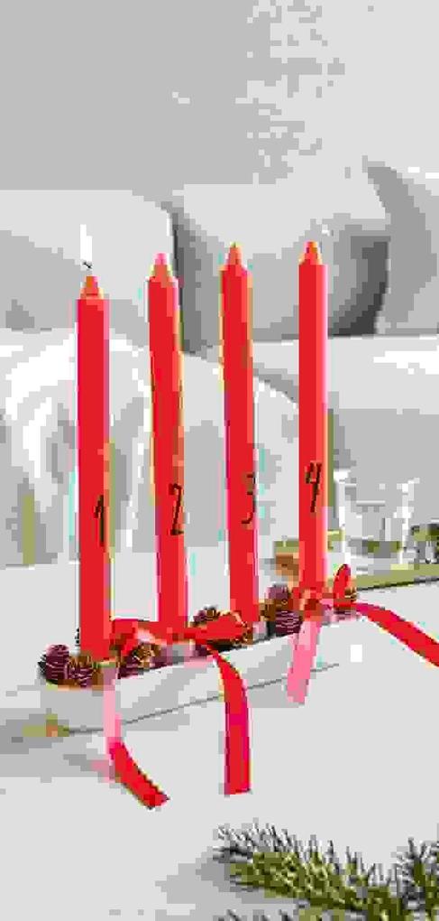 Weitere Ansicht: Adventskerzenset 1-4, Rot