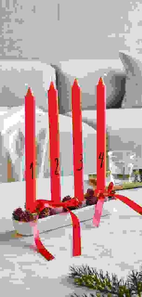 Weitere Ansicht: Adventskerzenset 1-4, Rot