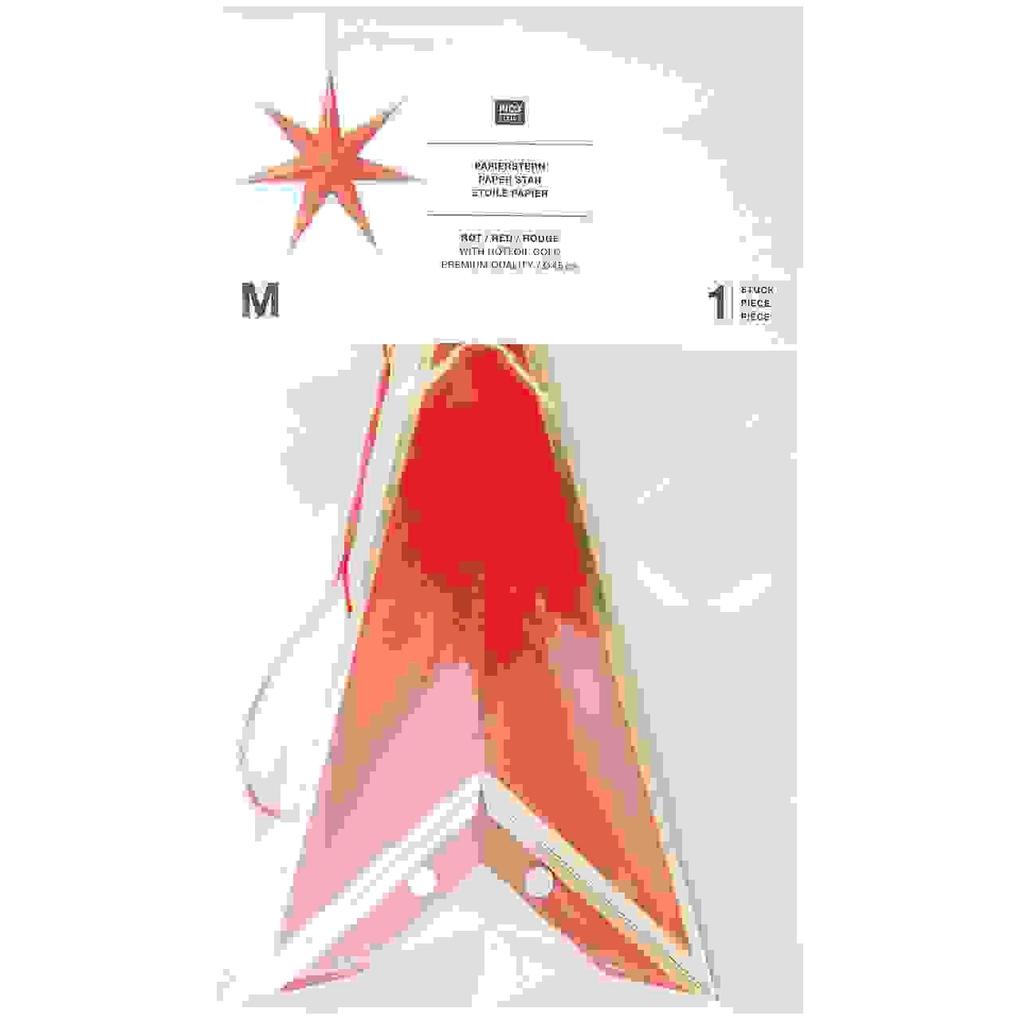 Weitere Ansicht: Papierstern, Rot/Gold, FSC MIX