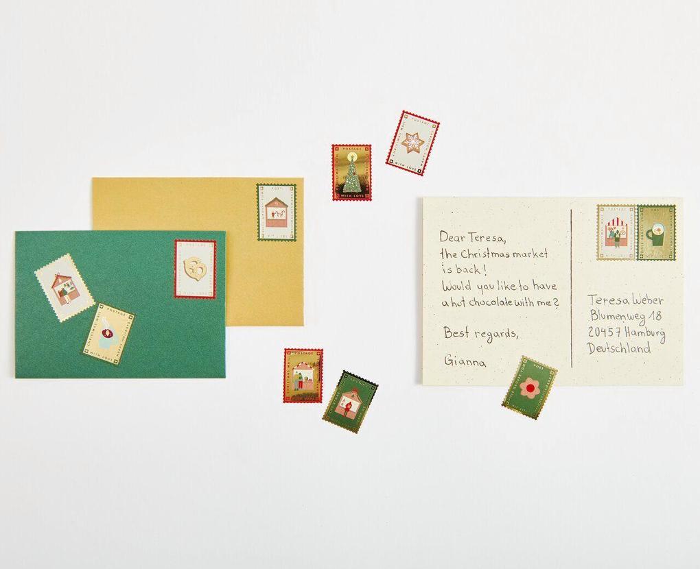 Weitere Ansicht: Mini Sticker Weihnachtspost FSC MIX