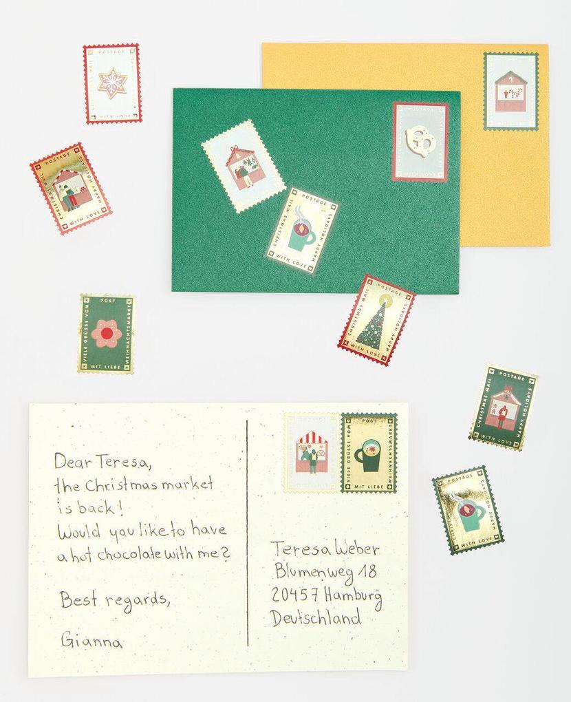 Weitere Ansicht: Mini Sticker Weihnachtspost FSC MIX