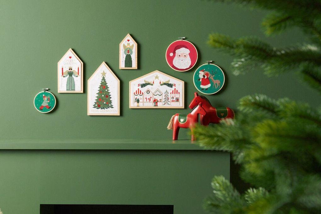 Weitere Ansicht: Stickpackung Gezählter Kreuzstich,Santa und Reh