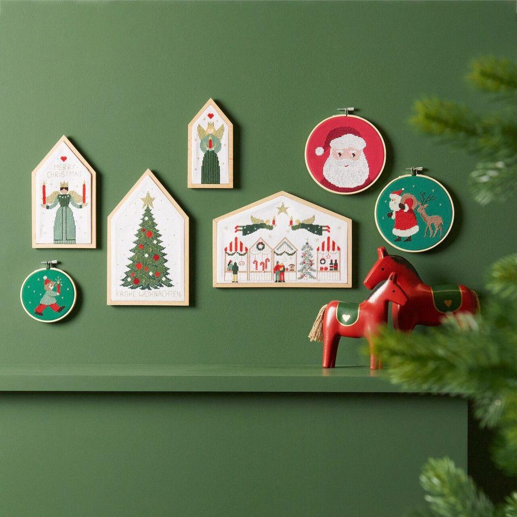 Weitere Ansicht: Stickpackung Gezählter Kreuzstich,Santa und Reh