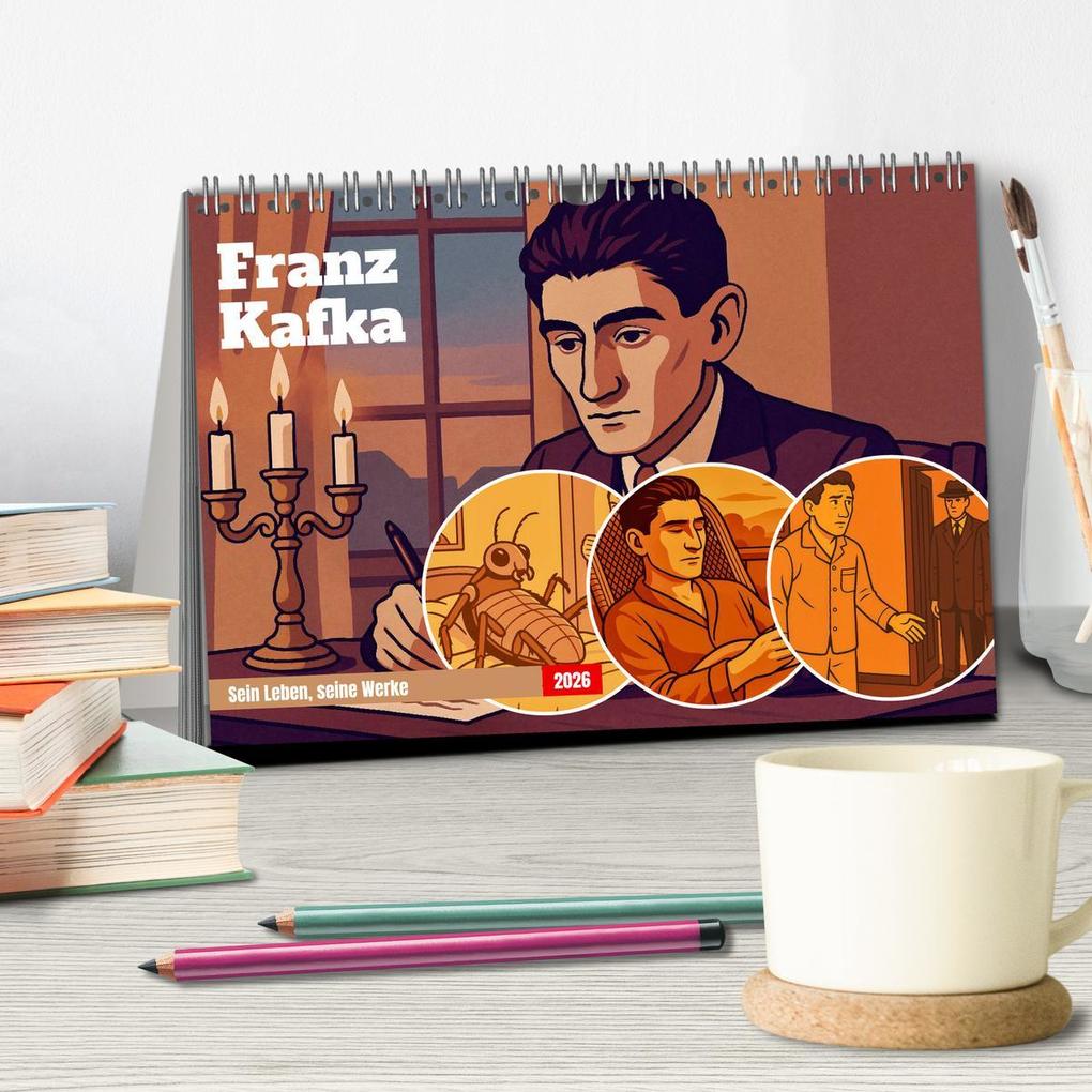 Weitere Ansicht: Franz Kafka (Tischkalender 2026 DIN A5 quer), CALVENDO Monatskalender | Steffani Lehmann, Calvendo
