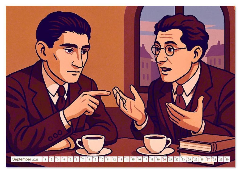 Weitere Ansicht: Franz Kafka (Tischkalender 2026 DIN A5 quer), CALVENDO Monatskalender | Steffani Lehmann, Calvendo