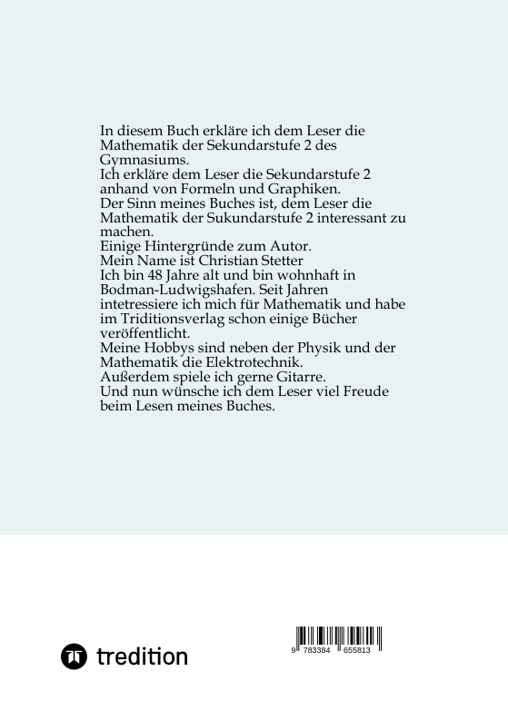 Weitere Ansicht: Mathematik - Sekundarstufe 2 | Christian Stetter