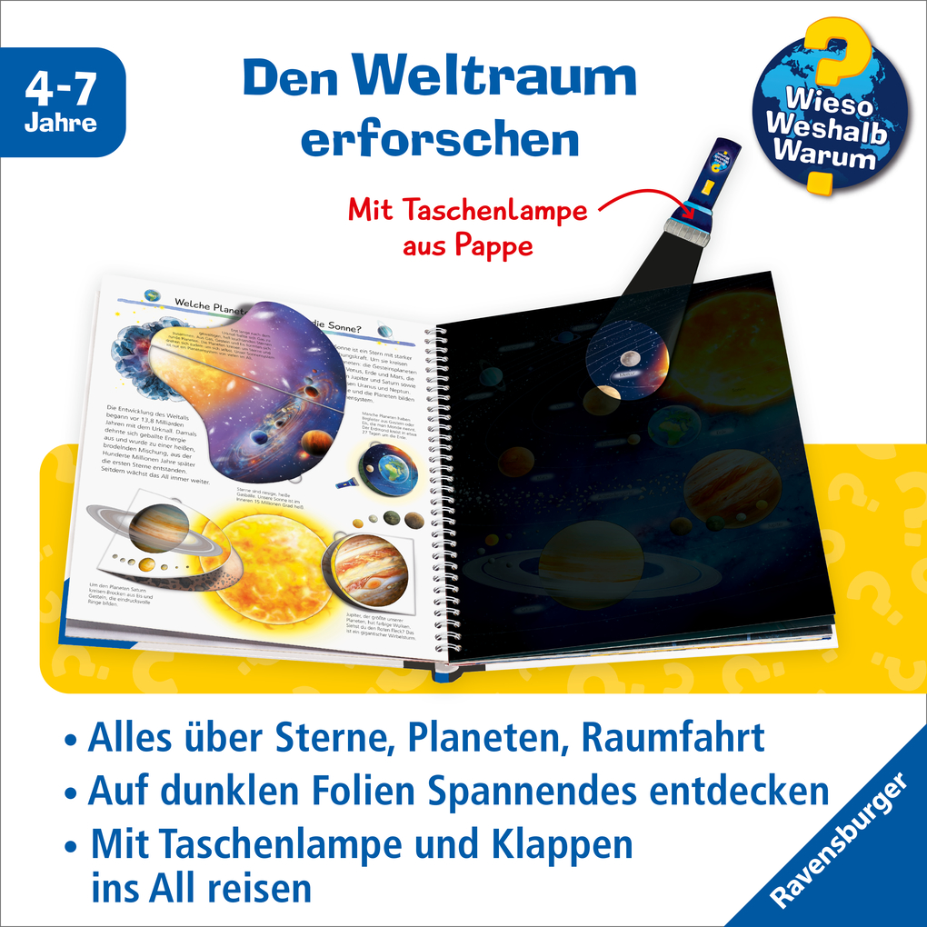 Weitere Ansicht: Wieso? Weshalb? Warum? Leuchte und entdecke - Weltraum | Carola von Kessel