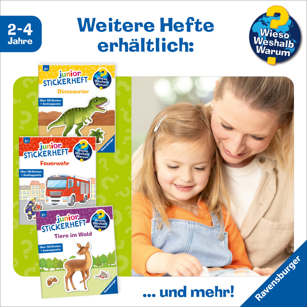 Weitere Ansicht: Wieso? Weshalb? Warum? junior Stickerheft - Tiere im Wald