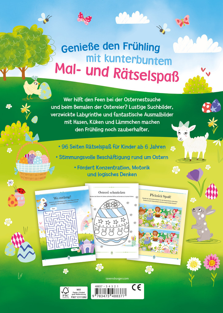 Weitere Ansicht: Kreative Ostern! Malen und Rätseln