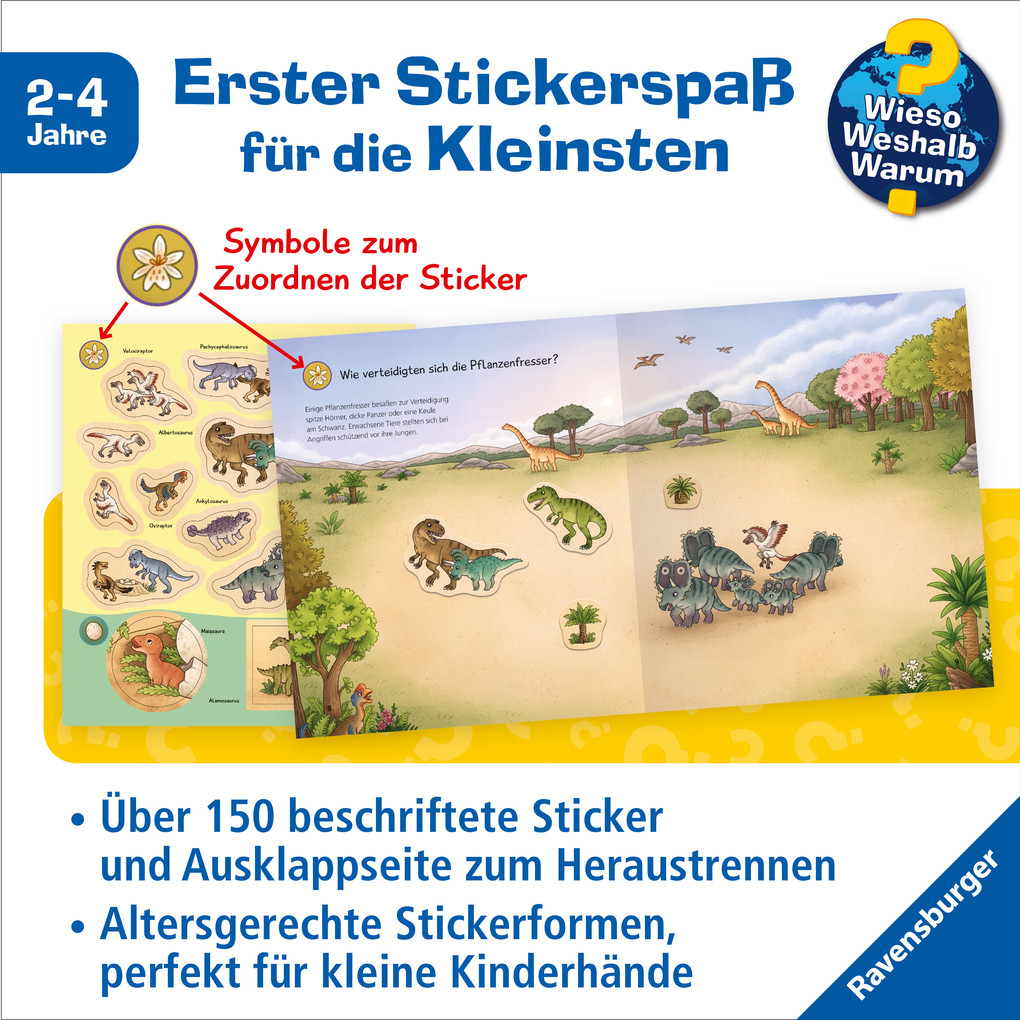 Weitere Ansicht: Wieso? Weshalb? Warum? junior Stickerheft - Dinosaurier