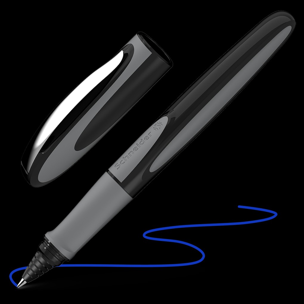 Weitere Ansicht: Schneider Tintenroller Ray onyx, Edelstahlspitze M