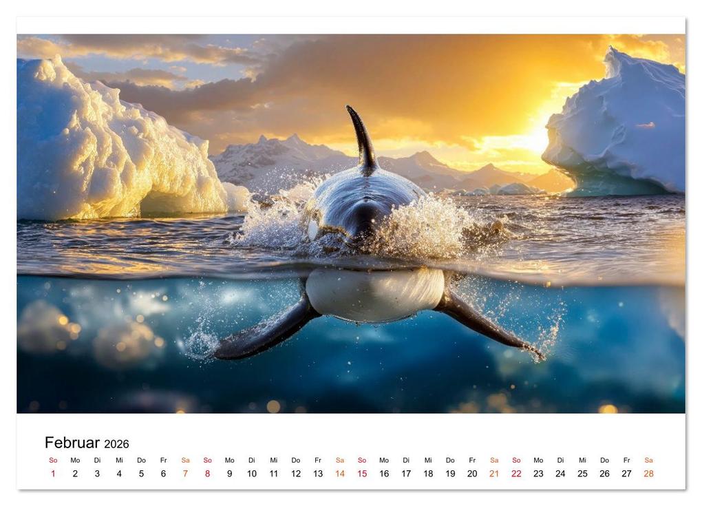 Weitere Ansicht: Orcas - ein Jahr voller Meer (Wandkalender 2026 DIN A3 quer), CALVENDO Monatskalender | Roder Roder, Calvendo, Roder