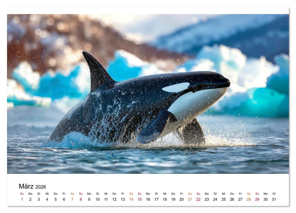 Weitere Ansicht: Orcas - ein Jahr voller Meer (Wandkalender 2026 DIN A3 quer), CALVENDO Monatskalender | Roder Roder, Calvendo, Roder