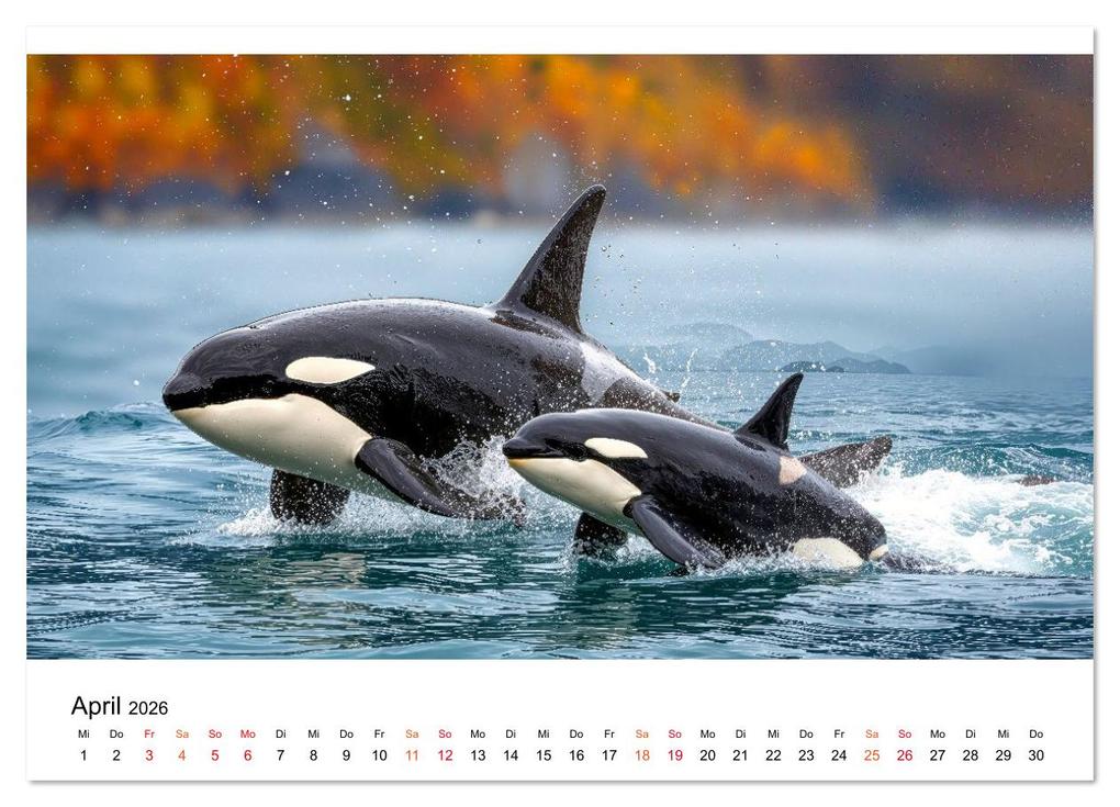 Weitere Ansicht: Orcas - ein Jahr voller Meer (Wandkalender 2026 DIN A3 quer), CALVENDO Monatskalender | Roder Roder, Calvendo, Roder