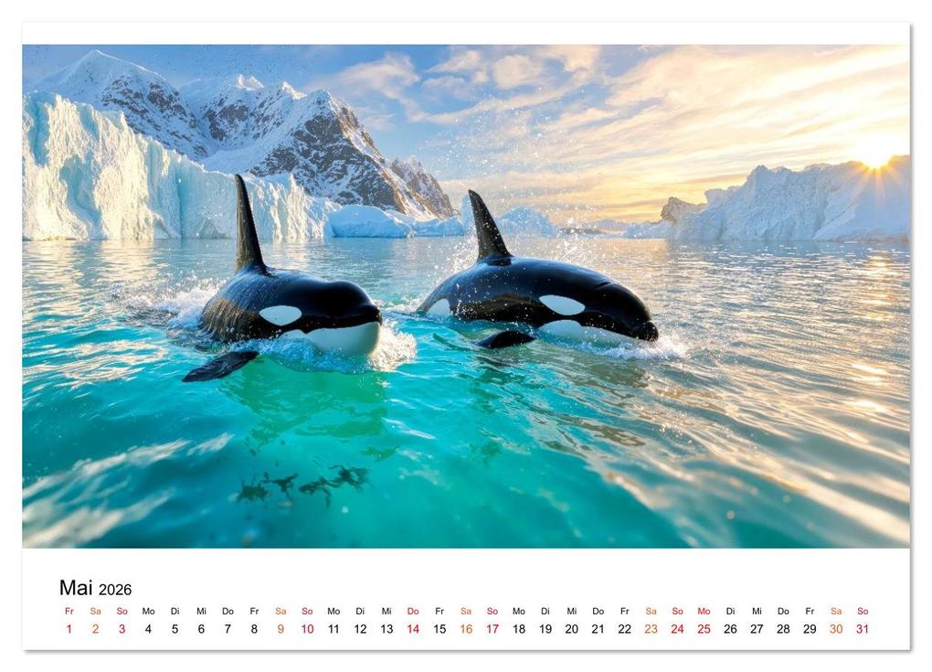 Weitere Ansicht: Orcas - ein Jahr voller Meer (Wandkalender 2026 DIN A3 quer), CALVENDO Monatskalender | Roder Roder, Calvendo, Roder