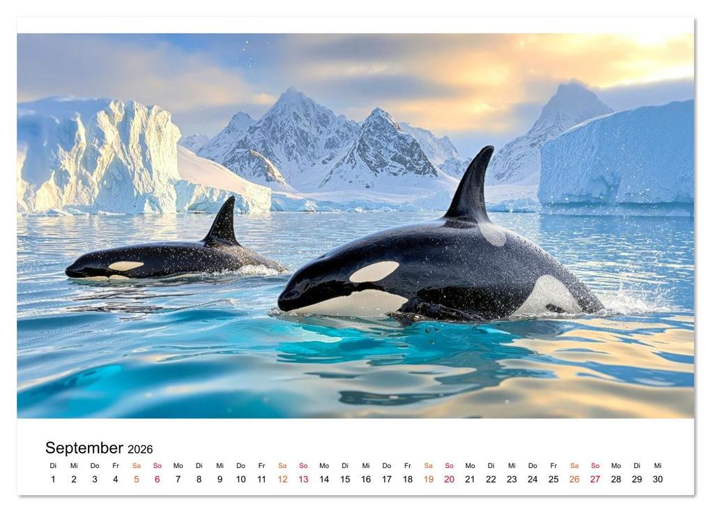 Weitere Ansicht: Orcas - ein Jahr voller Meer (Wandkalender 2026 DIN A3 quer), CALVENDO Monatskalender | Roder Roder, Calvendo, Roder