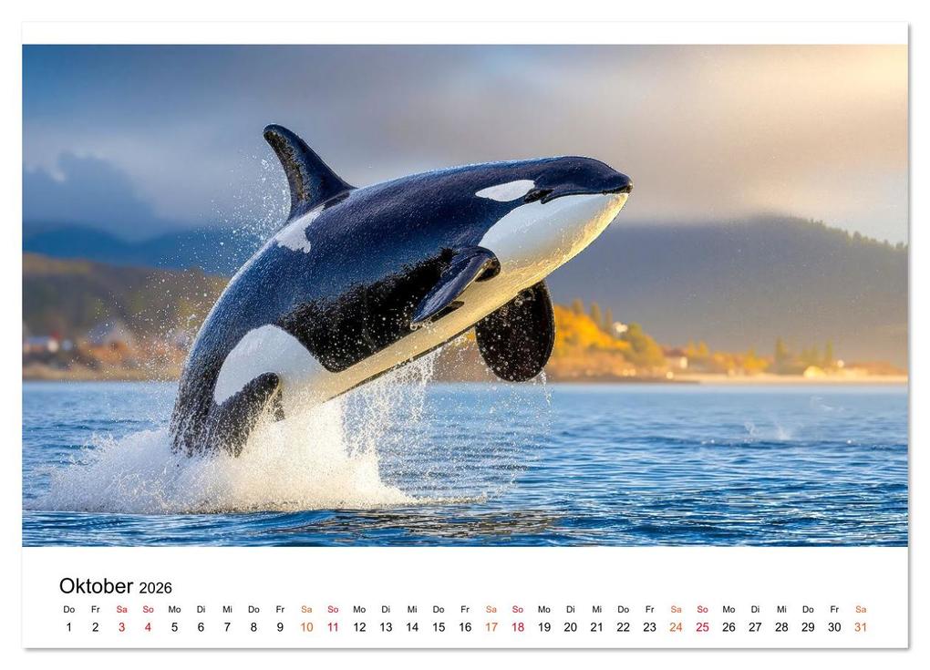 Weitere Ansicht: Orcas - ein Jahr voller Meer (Wandkalender 2026 DIN A3 quer), CALVENDO Monatskalender | Roder Roder, Calvendo, Roder